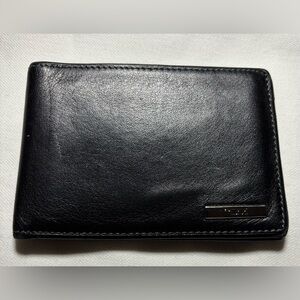 TUMI Black Leather Wallet